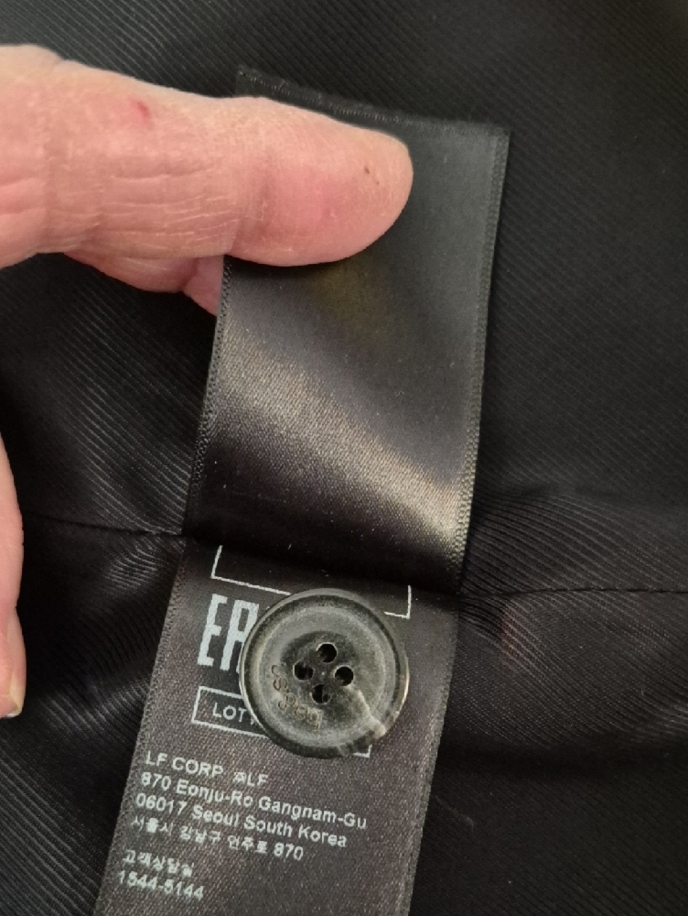 ba&sh Navy Single-Button Long Blazer - Picture 8 of 9